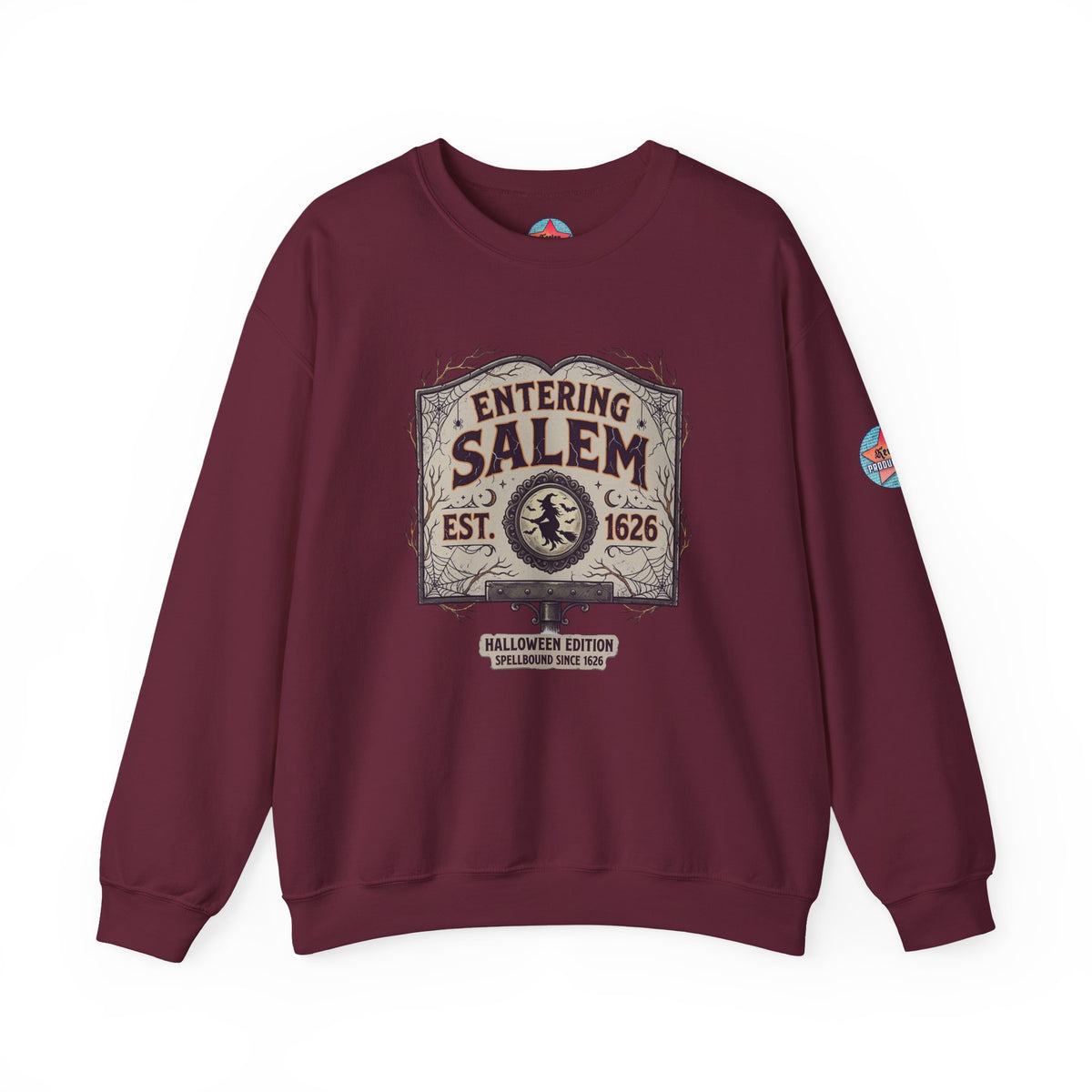 Spooky Entering Salem Unisex Heavy Blend™ Crewneck Sweatshirt