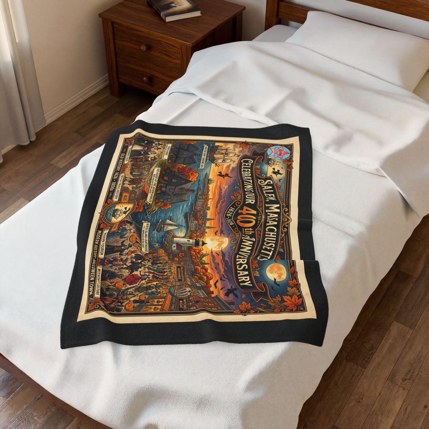 Salem 400 Velveteen Plush Blanket