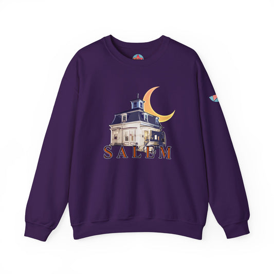 PUPLE SALEM HOUSE Unisex Heavy Blend™ Crewneck Sweatshirt