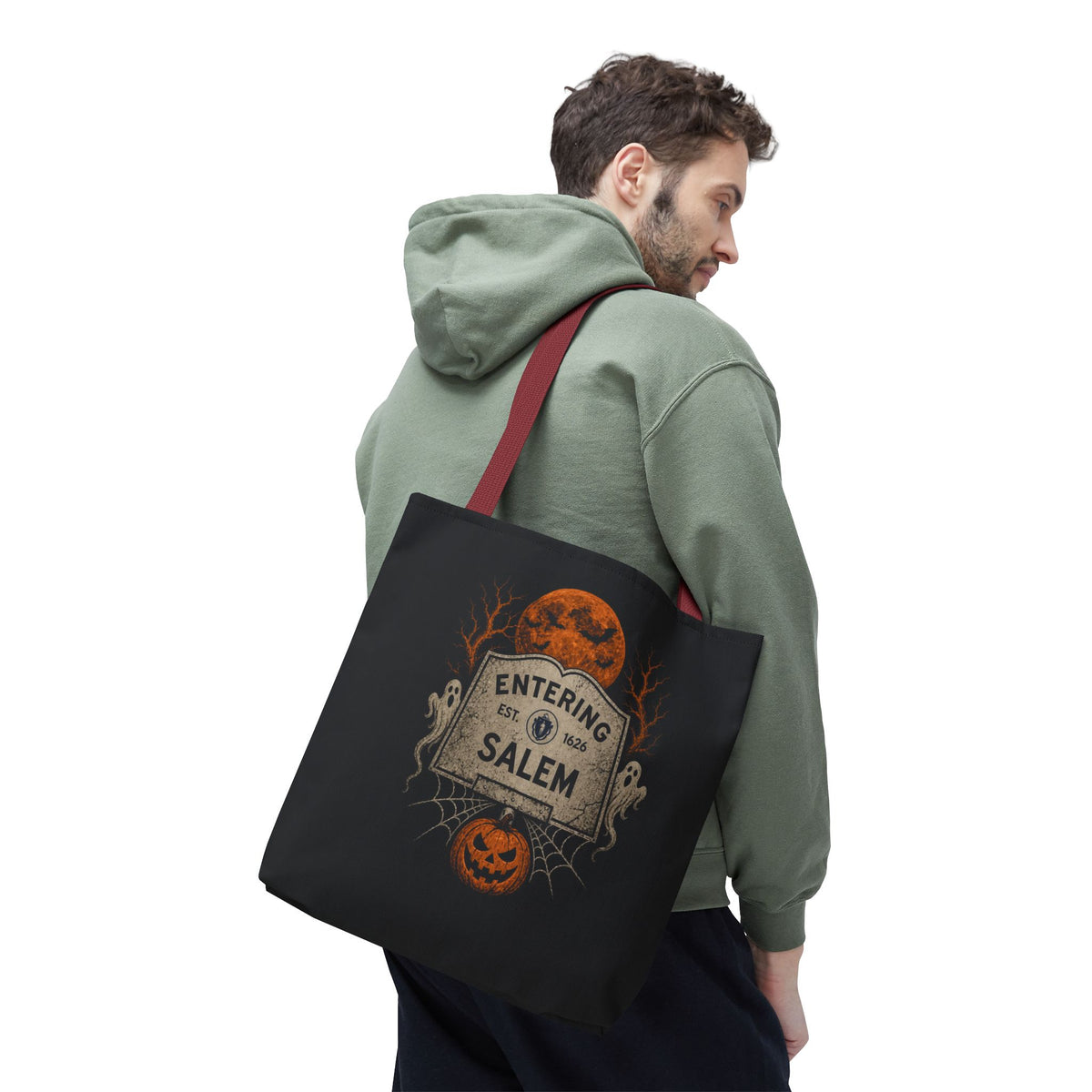 Halloween Entering Salem Tote Bag (AOP)