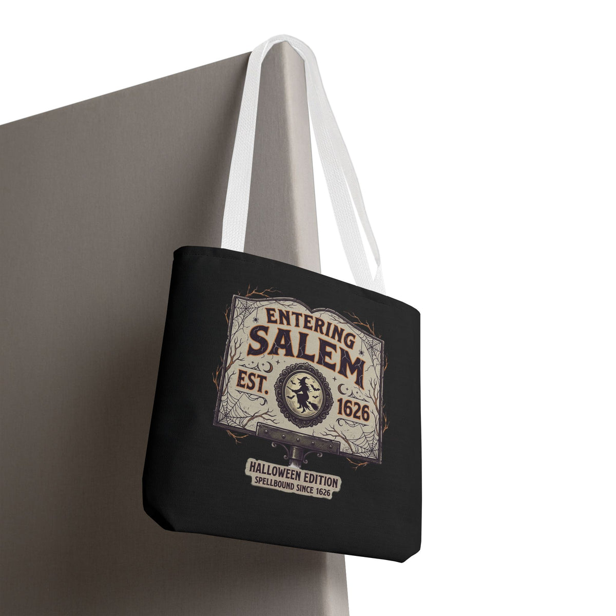 Spooky Entering Salem Tote Bag (AOP)