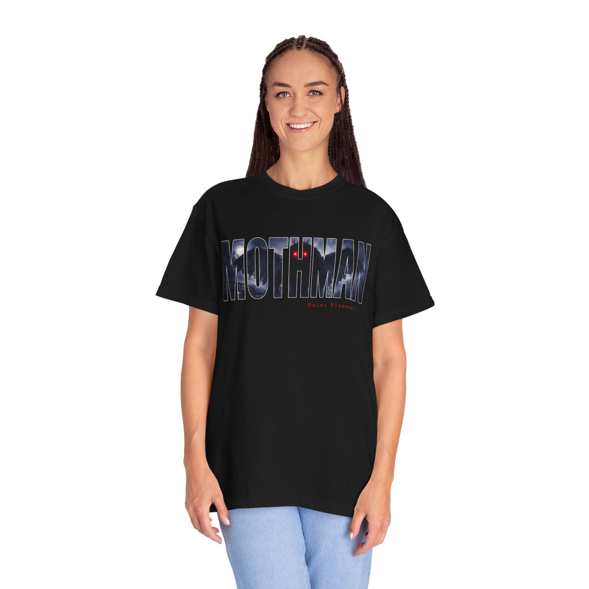 MOTHMAN LURKS Unisex Garment-Dyed T-shirt