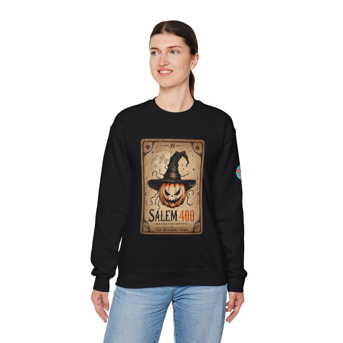 PUNKIN TAROT Unisex Heavy Blend™ Crewneck Sweatshirt – alternate view | SalemFootsteps