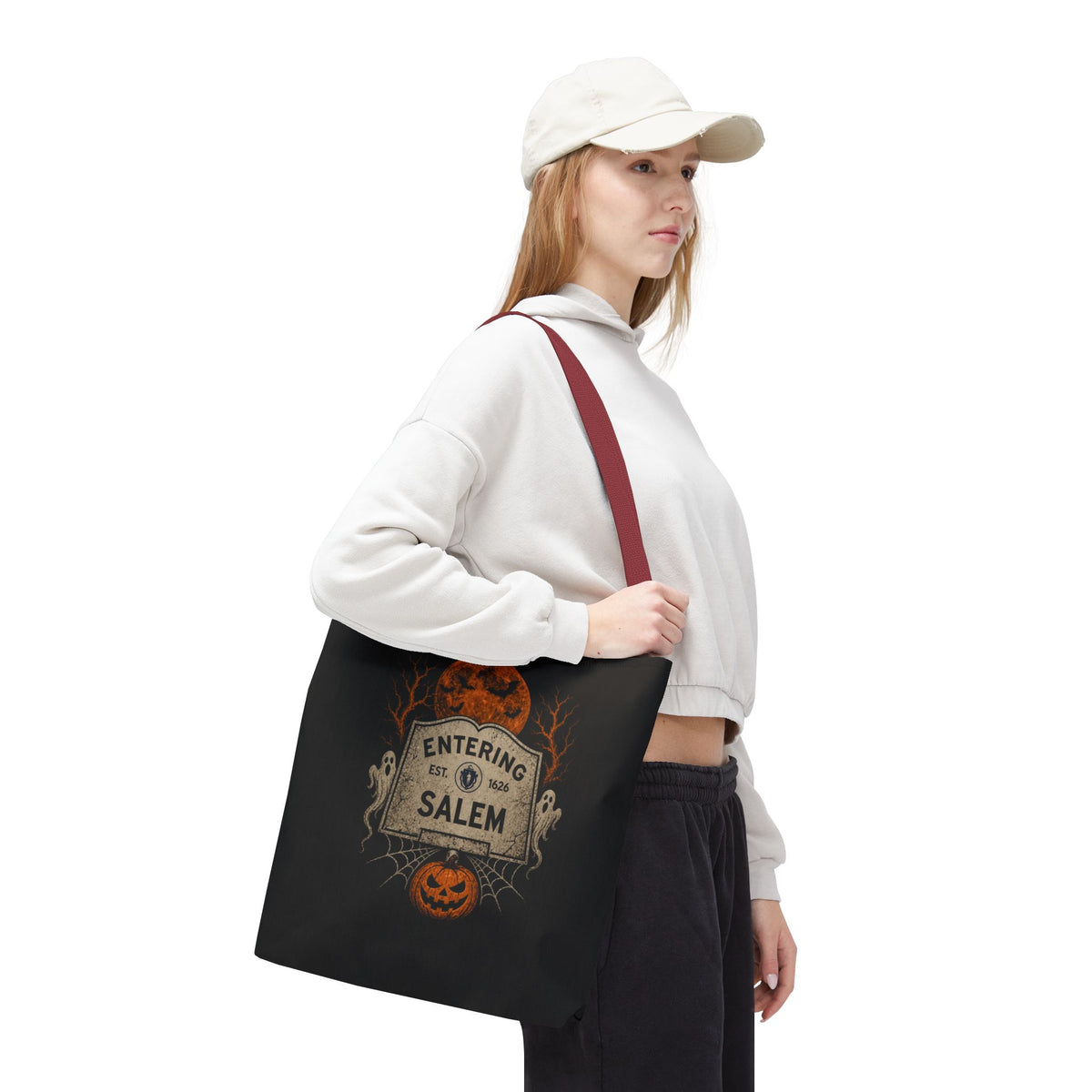 Halloween Entering Salem Tote Bag (AOP)