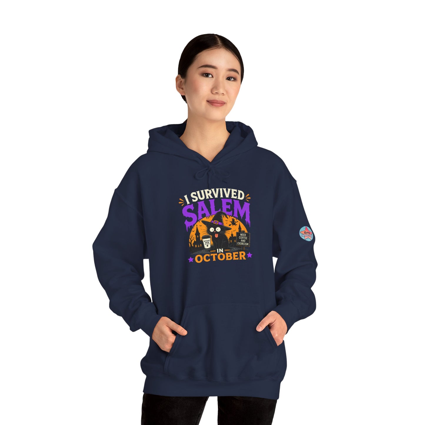 Survived Salem Cat - Unisex Heavy Blend™ Hooded Sweatshirt