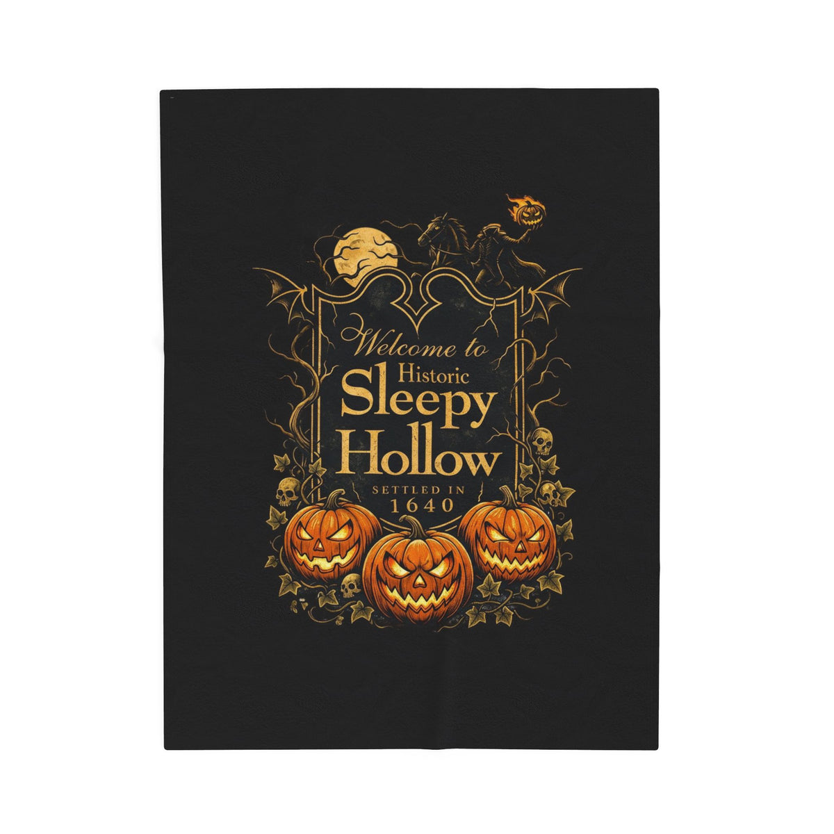 SLEEPY HOLLOW Velveteen Plush Blanket