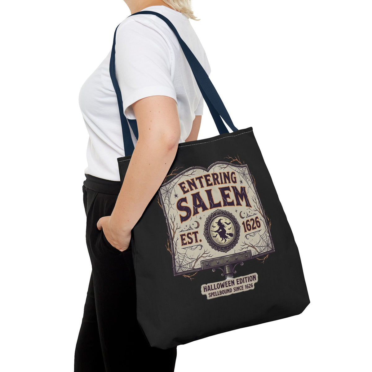 Spooky Entering Salem Tote Bag (AOP)