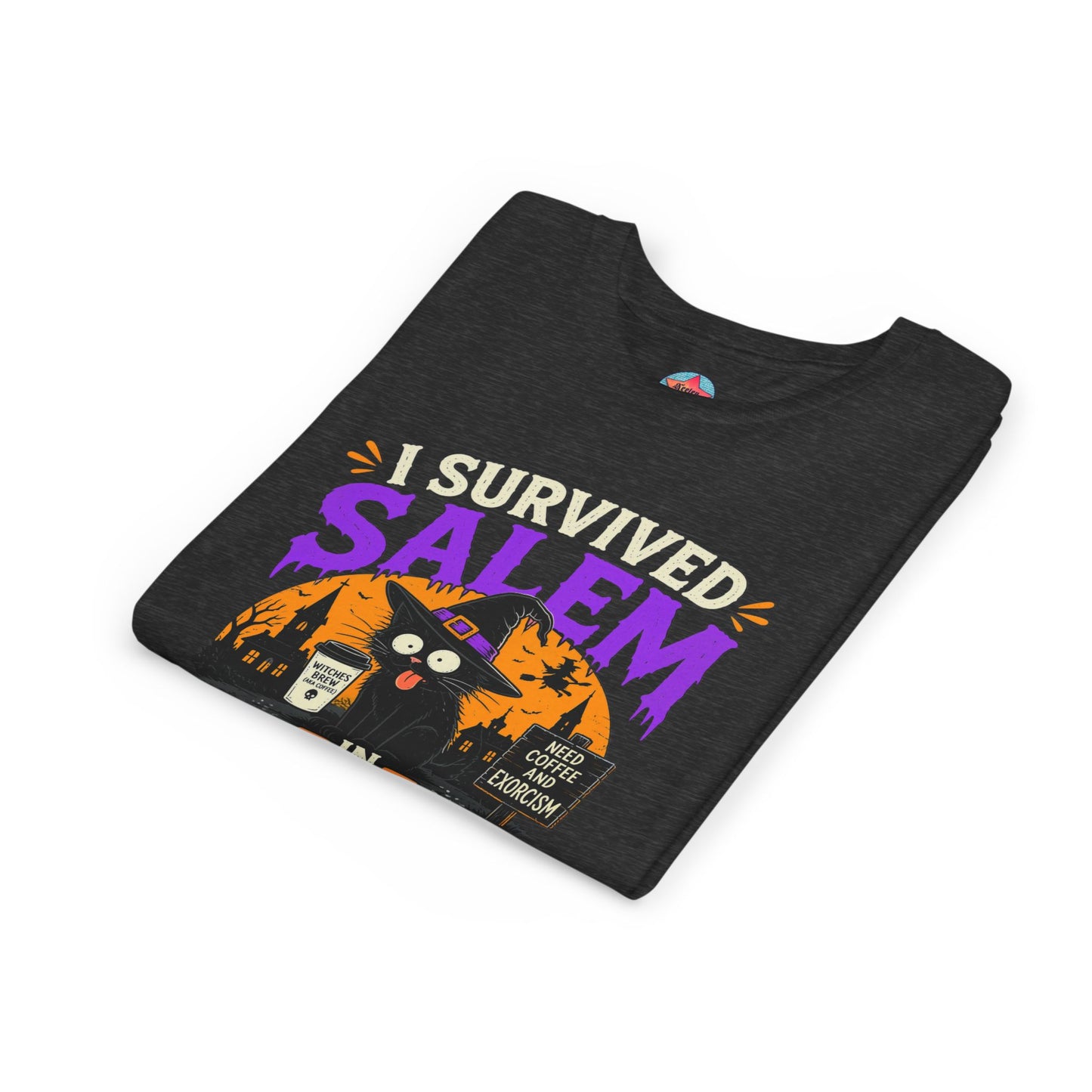 Survived Salem Cat - Youth Short Sleeve Tee