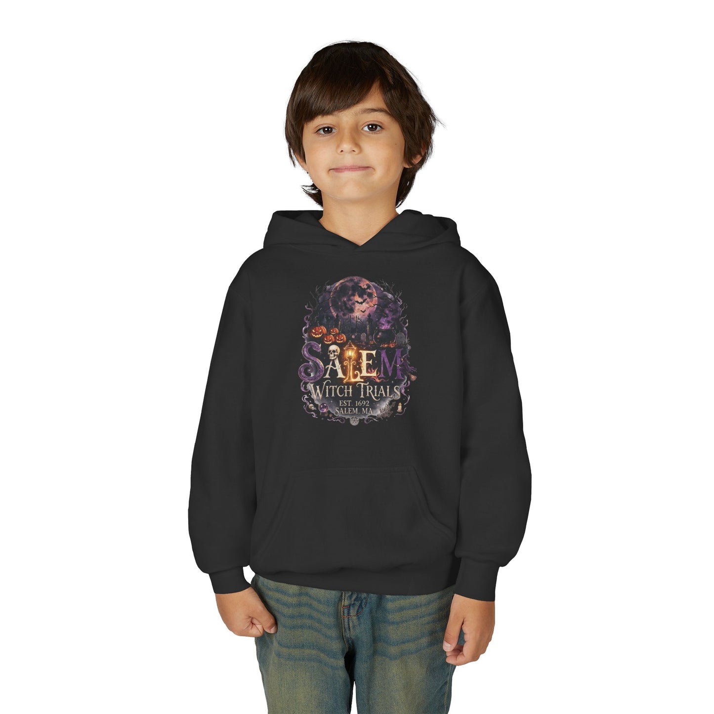 SALEM WITCH TRIALS Youth Heavy Blend Hooded Sweatshirt