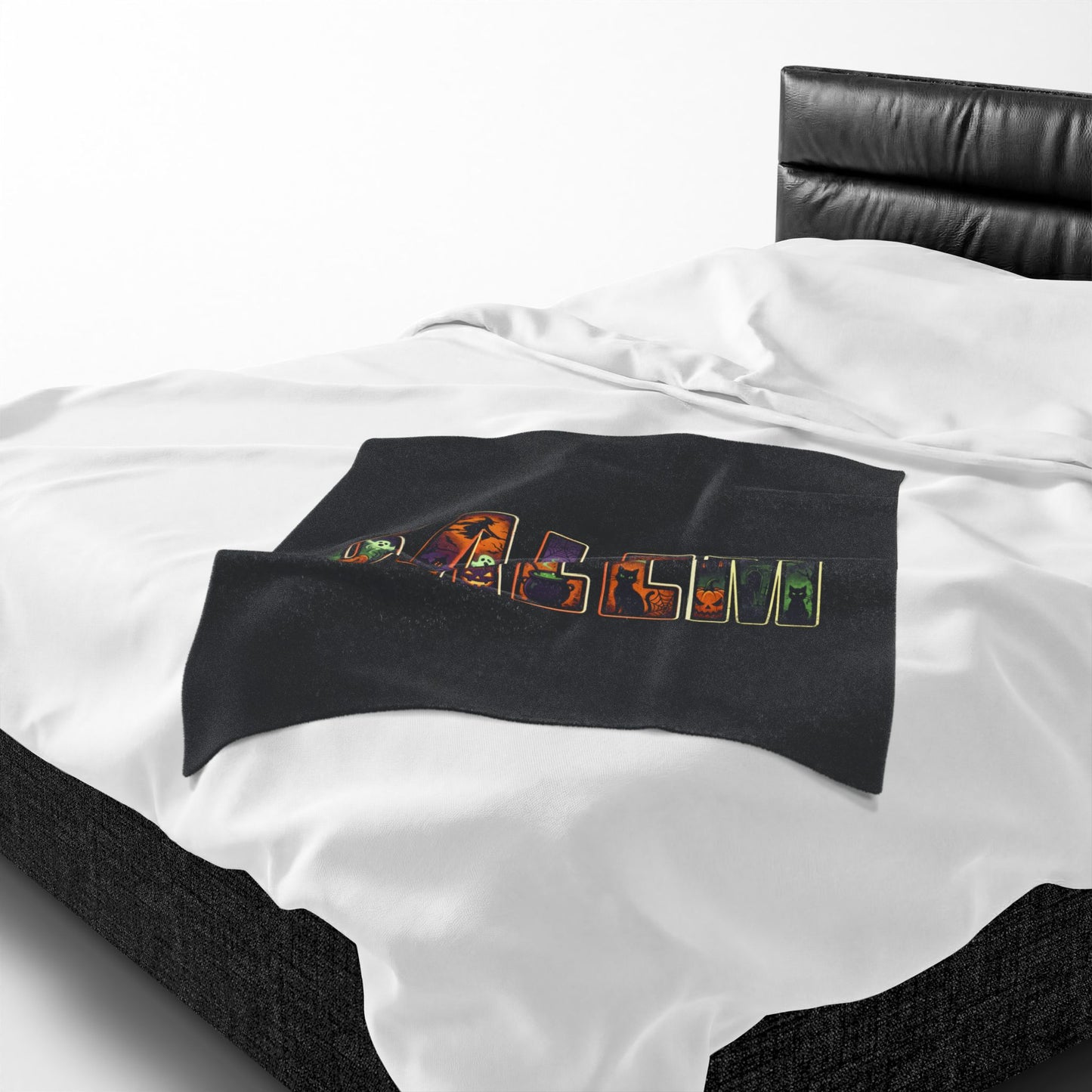 SALEM Spooky Velveteen Plush Blanket