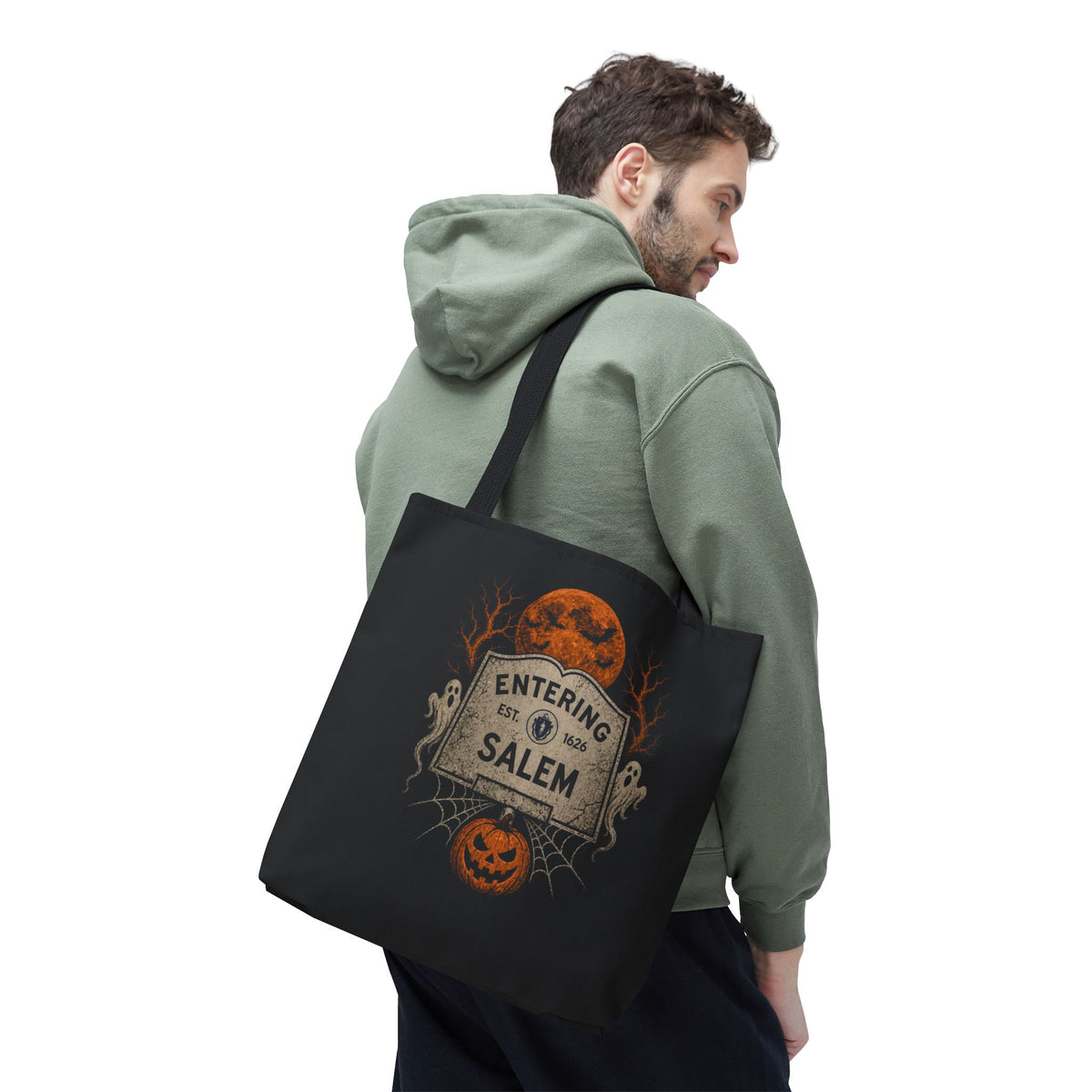 Halloween Entering Salem Tote Bag (AOP)