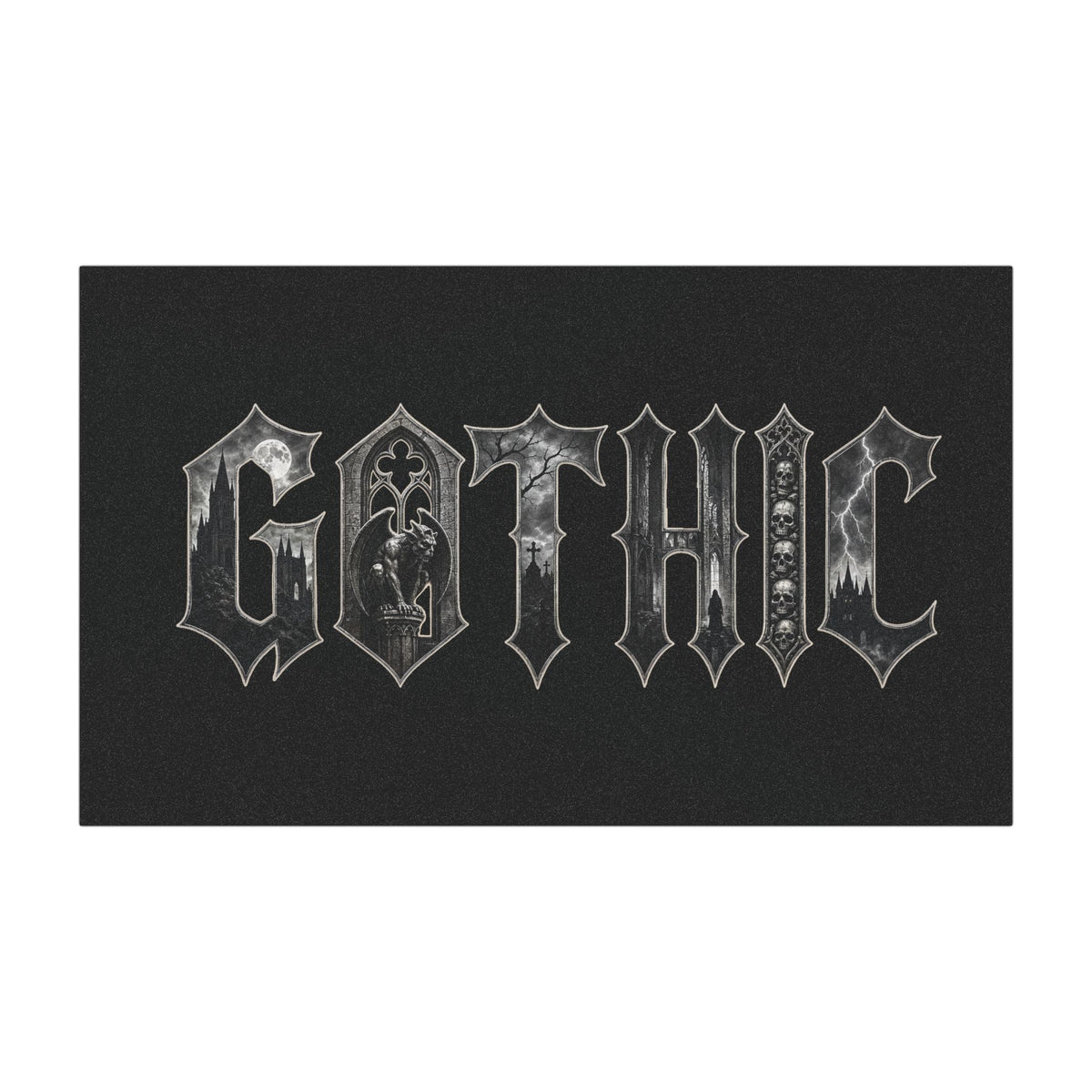 GOTHIC Car Magnets – gothic – front view | SalemFootsteps