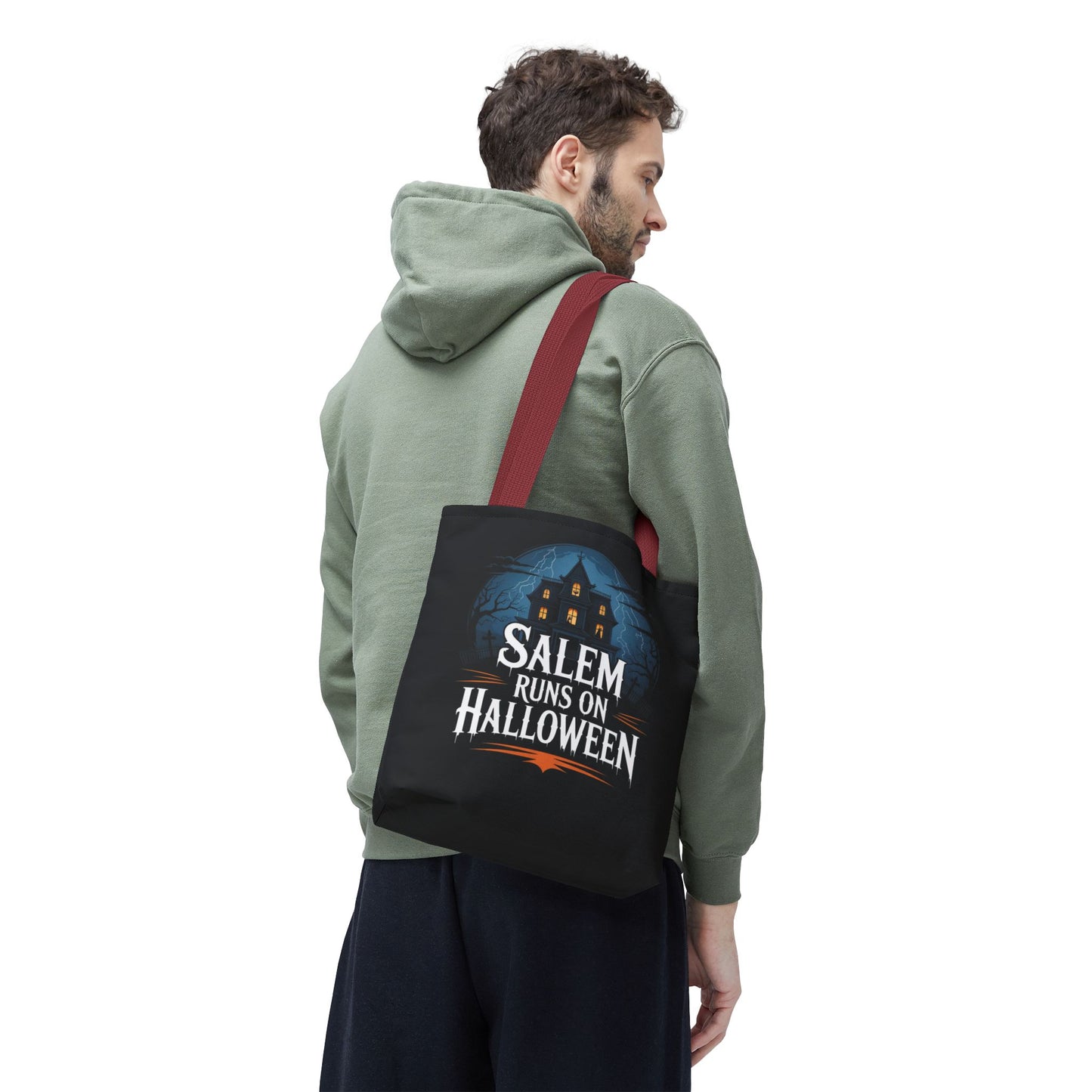 Salem Runs on Halloween Tote Bag (AOP)