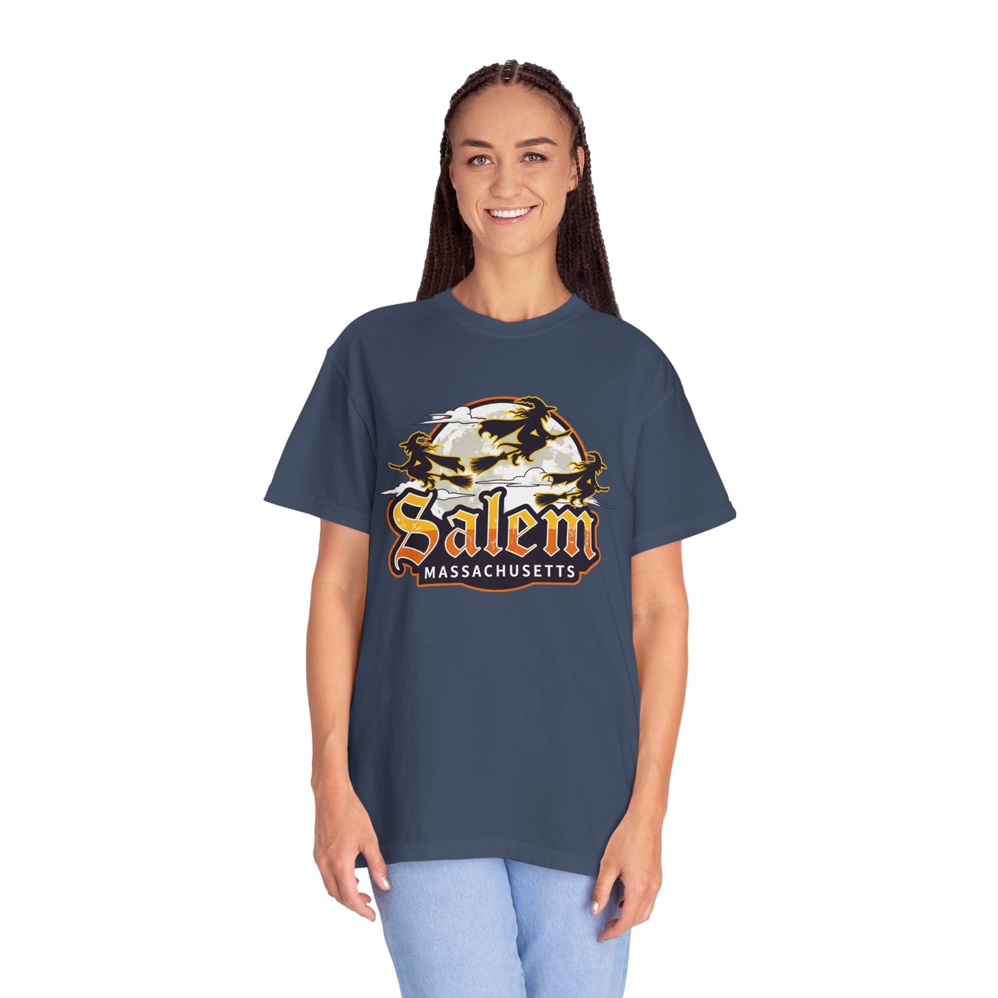 SALEM LOGO Unisex Garment-Dyed T-shirt