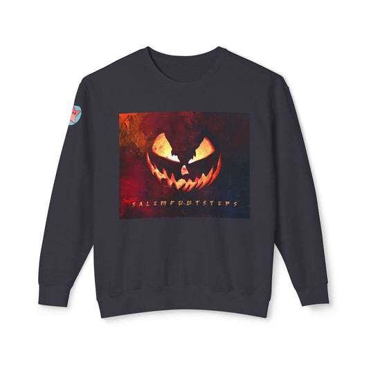 SUNSET HALLOWEEN Unisex Lightweight Crewneck Sweatshirt