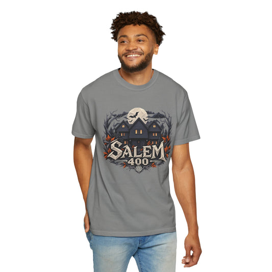 Salem 400 Witch House - Unisex Garment-Dyed T-shirt