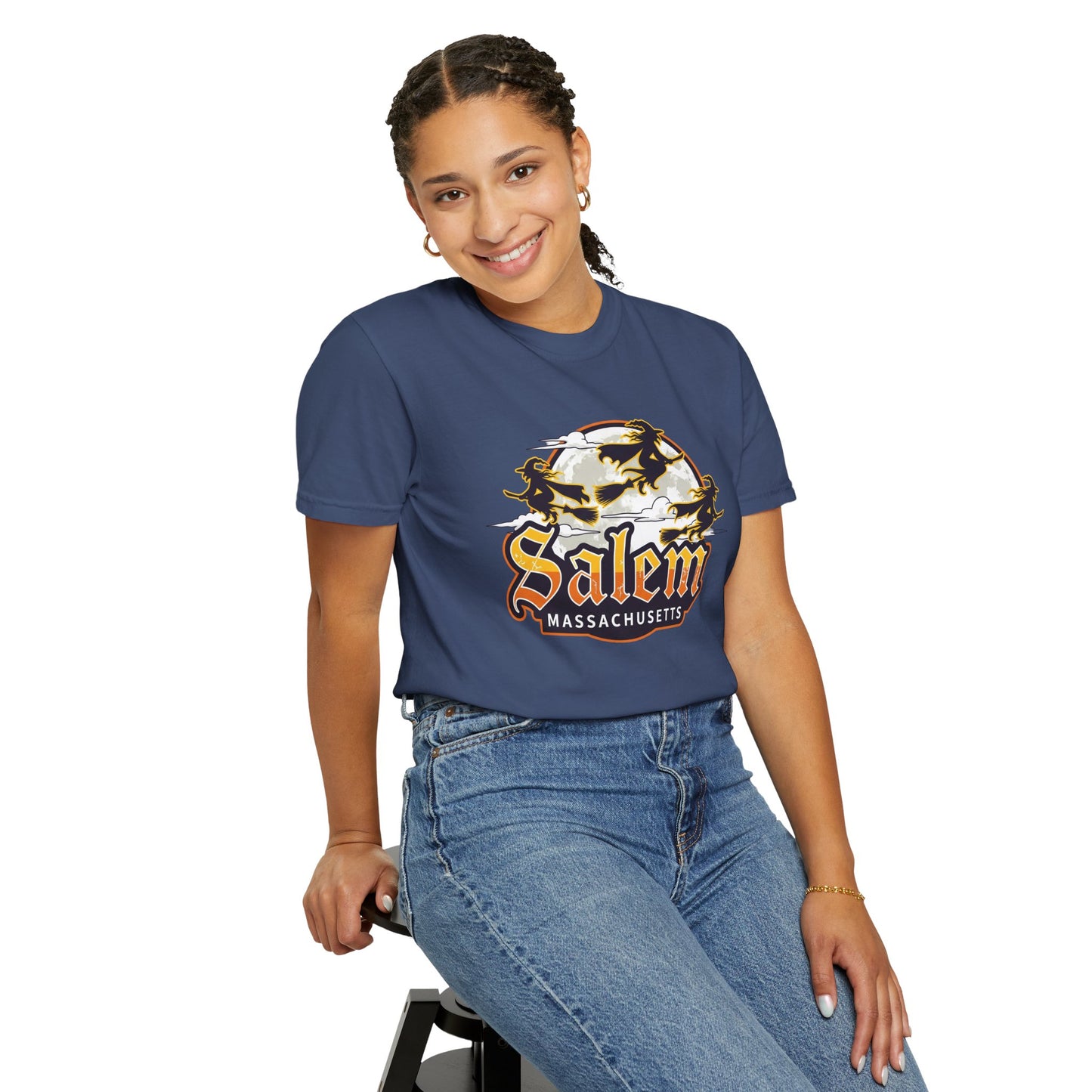 SALEM LOGO Unisex Garment-Dyed T-shirt