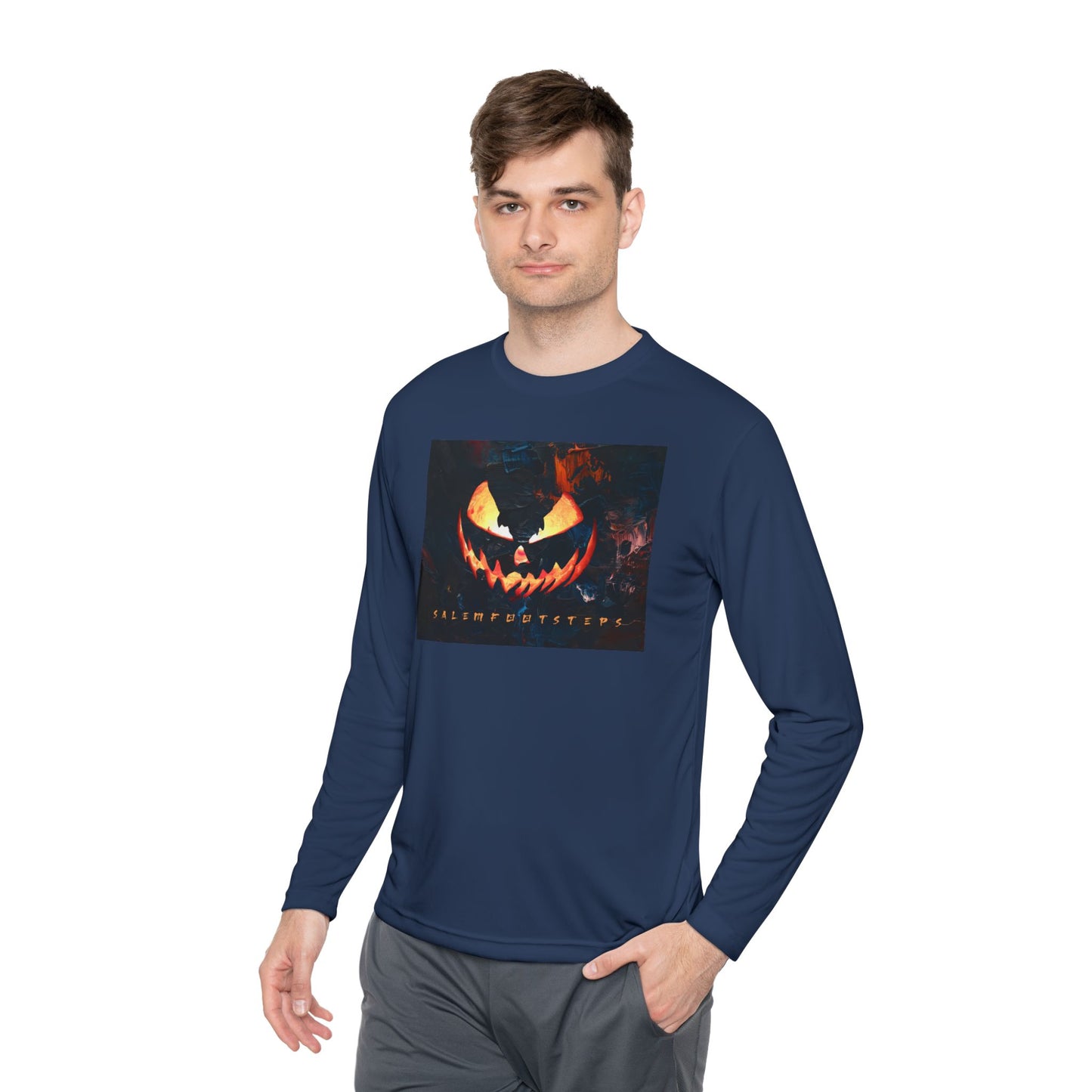 MIDNIGHT HALLOWEEN Unisex Lightweight Long Sleeve Tee
