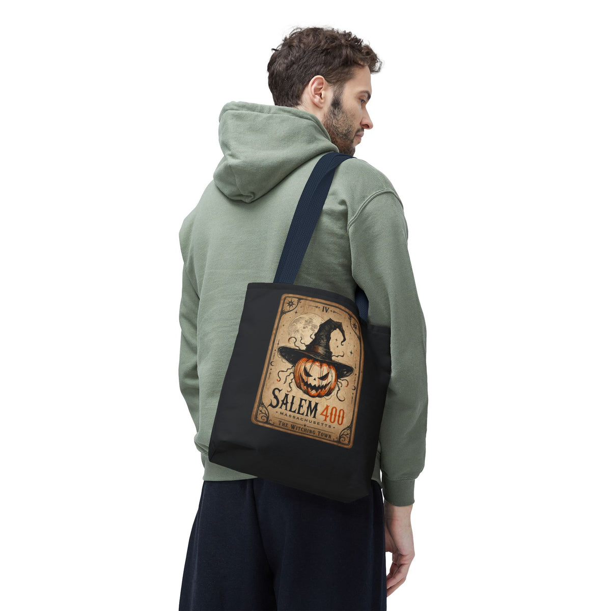 PUNKIN TAROT Tote Bag (AOP) – alternate view | SalemFootsteps