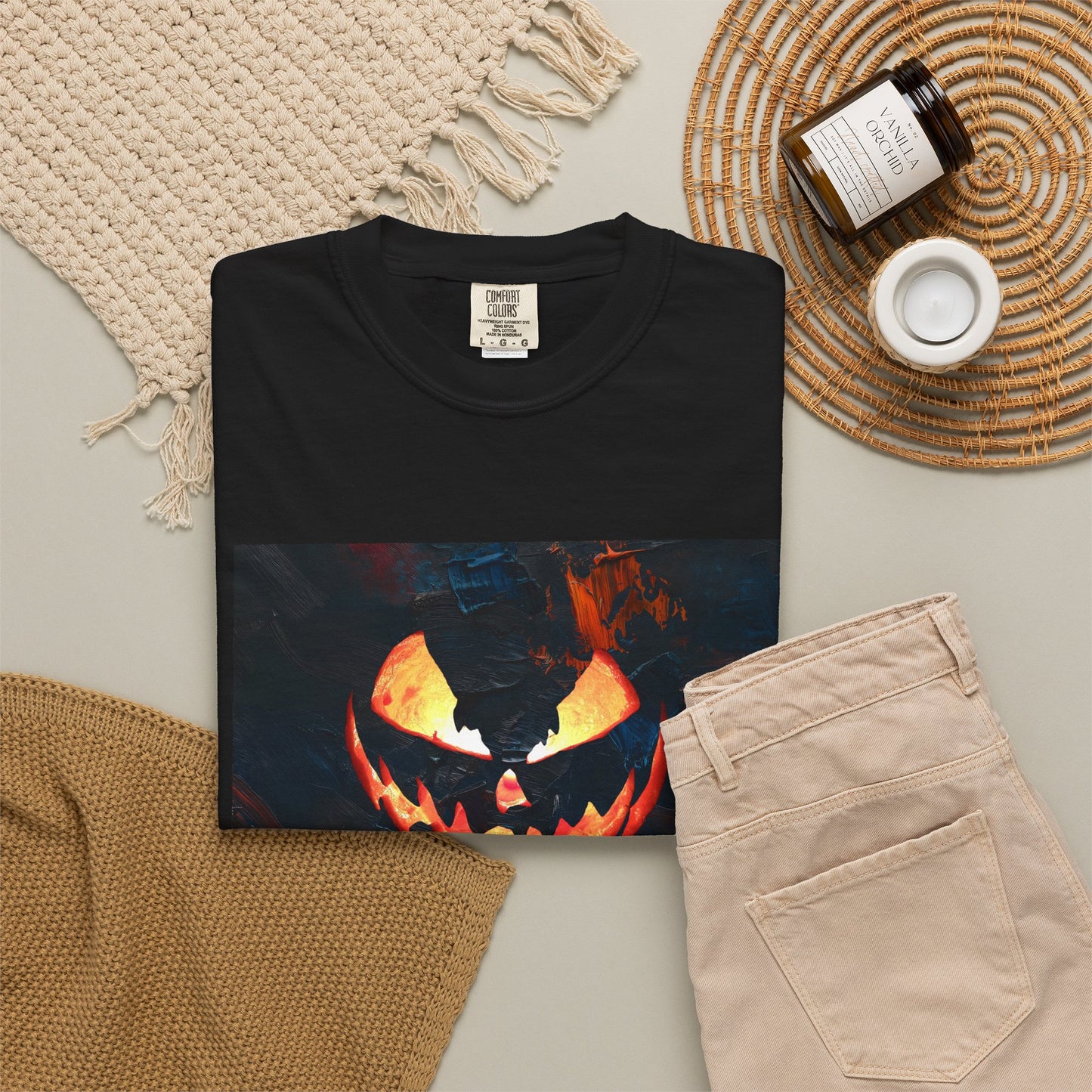 MIDNIGHT PUMPKIN Unisex Garment-Dyed T-shirt