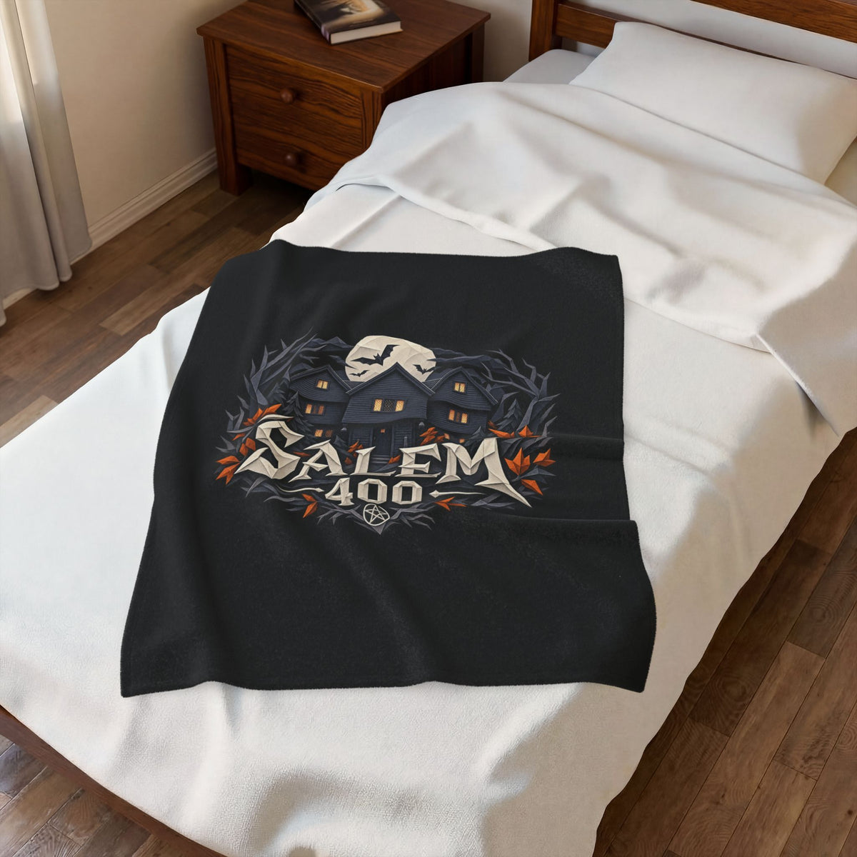 Salem 400 Witch House - Velveteen Plush Blanket
