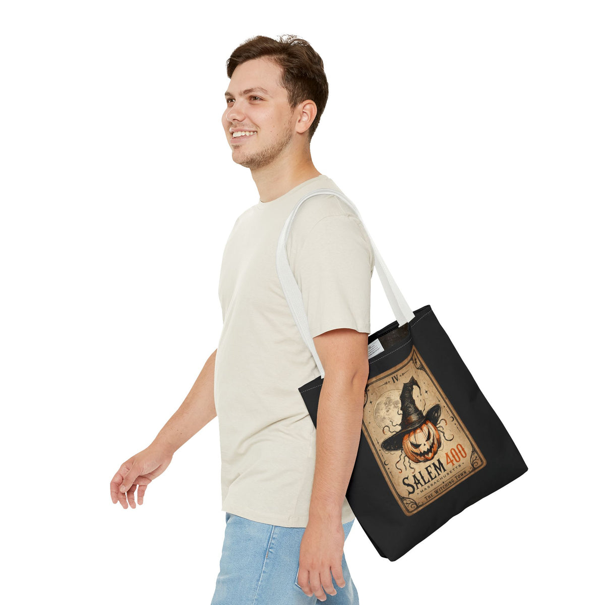 PUNKIN TAROT Tote Bag (AOP) – alternate view | SalemFootsteps