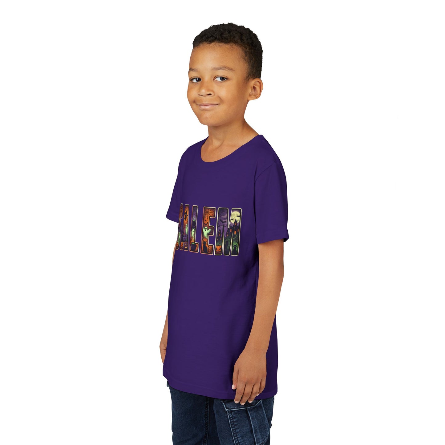 SALEM SPOOKY Youth Short Sleeve Tshirt (More Colors)