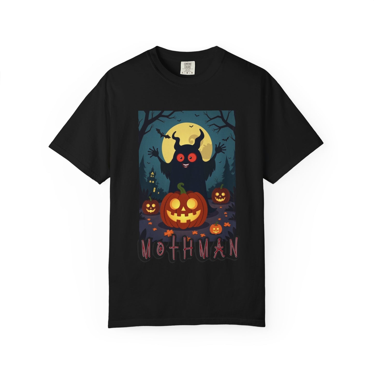 Halloween Mothman Unisex Garment-Dyed T-shirt