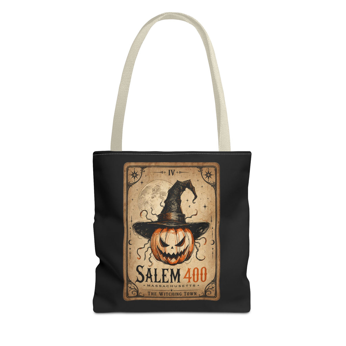 PUNKIN TAROT Tote Bag (AOP) – alternate view | SalemFootsteps