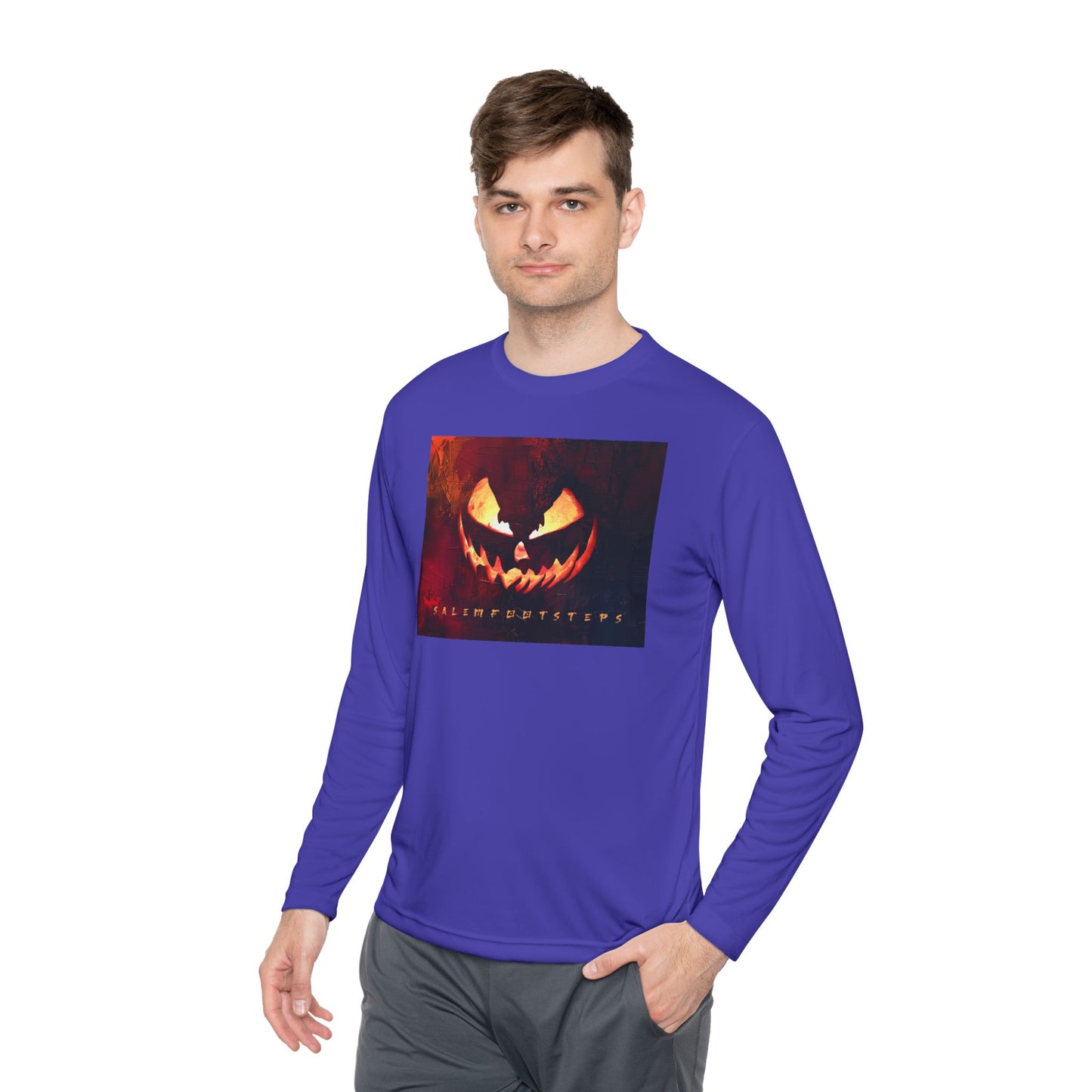 SUNSET HALLOWEEN Unisex Lightweight Long Sleeve Tee
