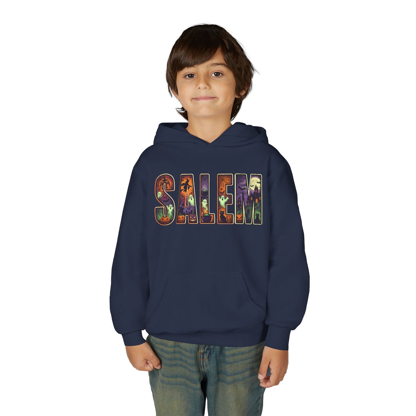 SALEM SPOOKY Youth Heavy Blend Hooded Sweatshirt (More Colors)