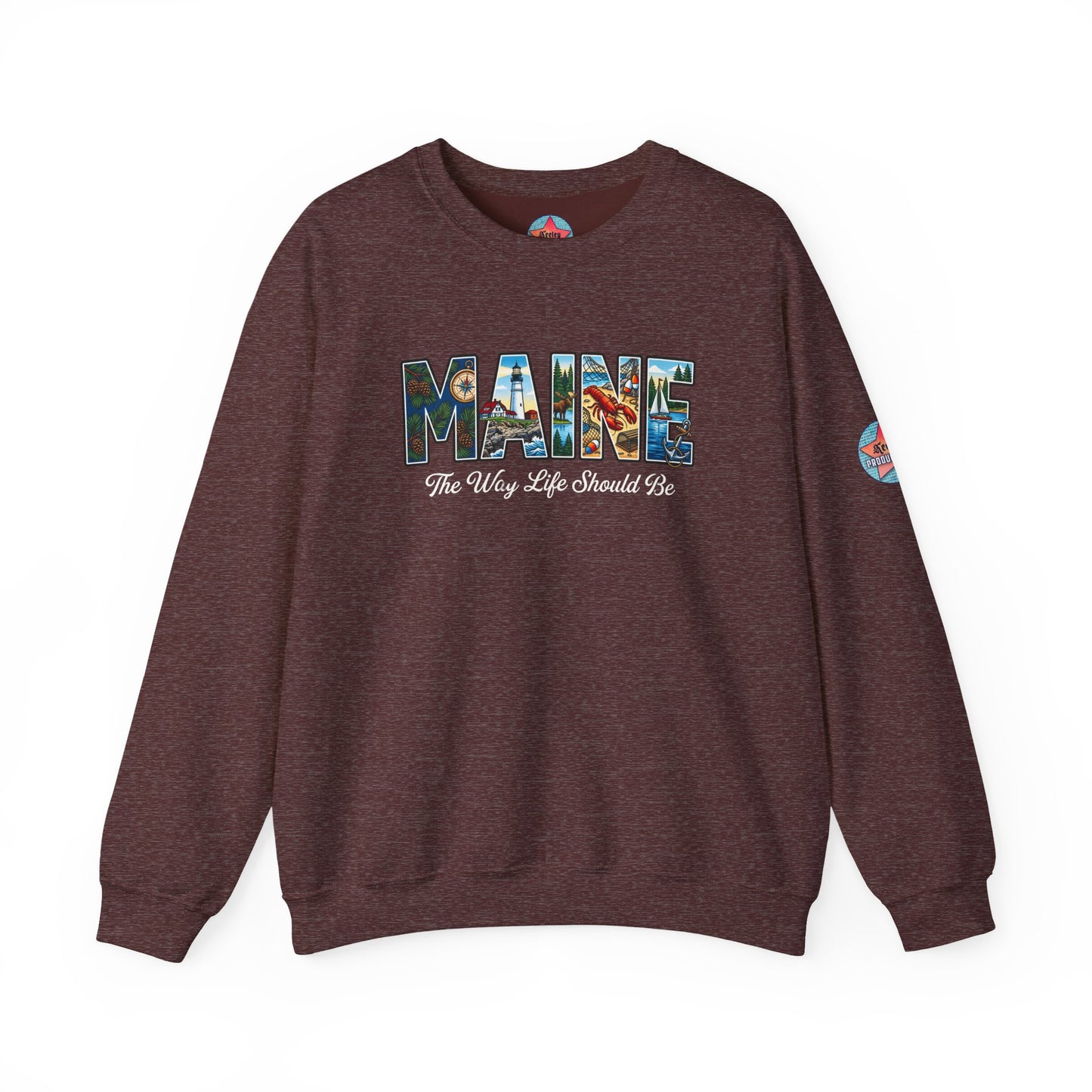 MAINE: The Way Life Should Be - Unisex Heavy Blend™ Crewneck Sweatshirt