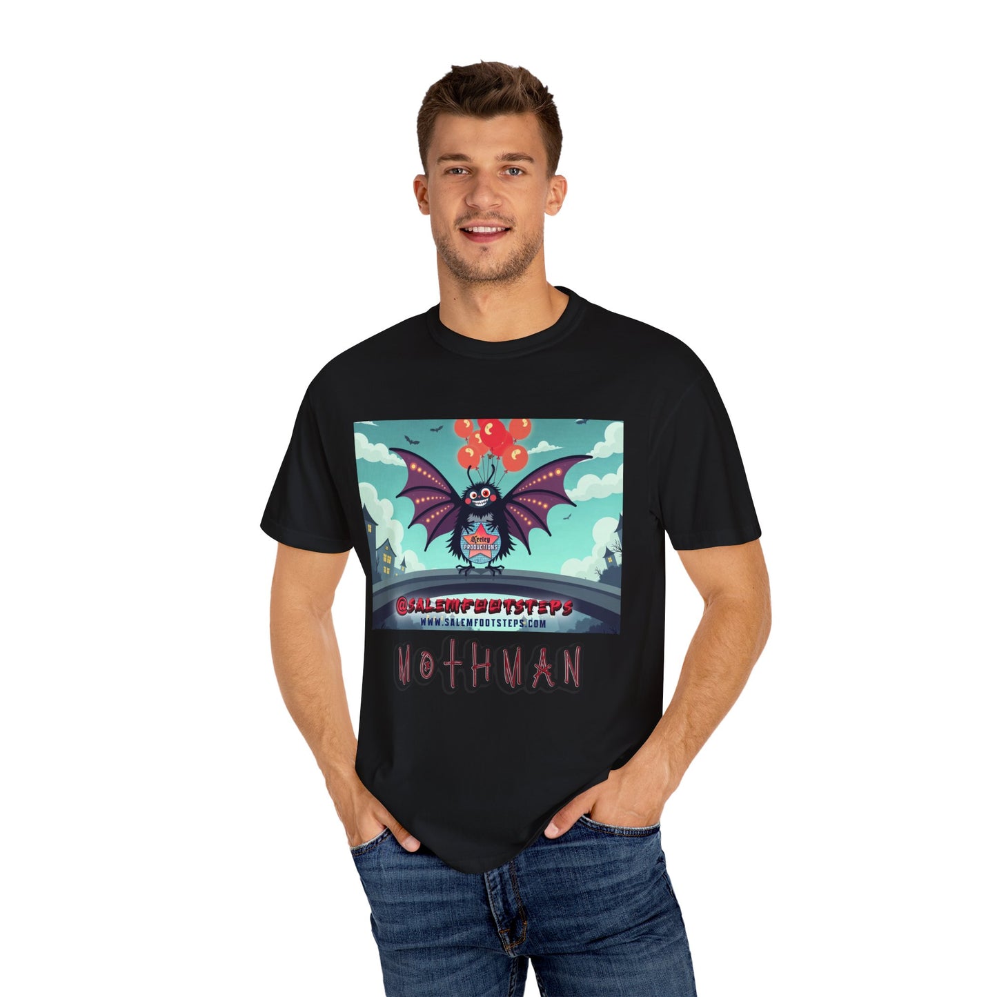 SalemFootsteps Mothman - Unisex Garment-Dyed T-shirt