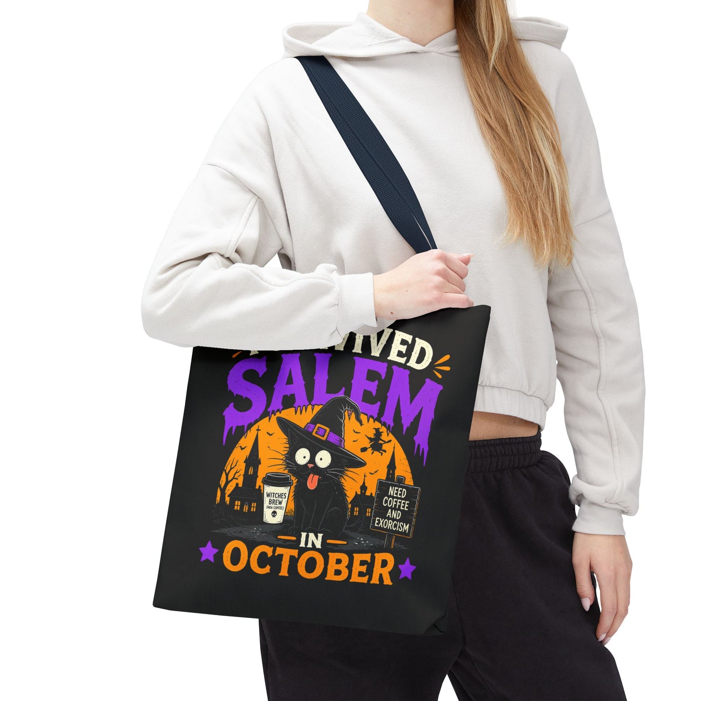 Survived Salem Cat - Tote Bag (AOP)