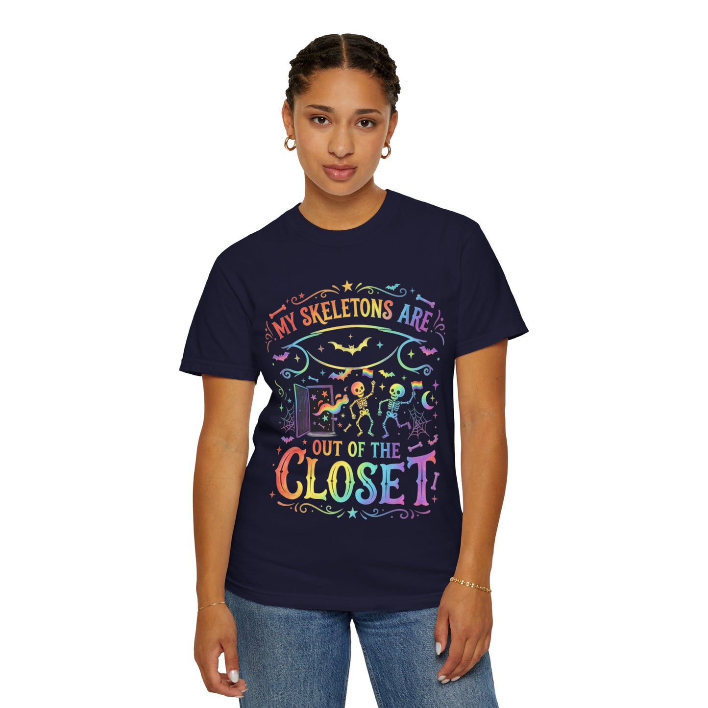 Skeleton Pride - Unisex Garment-Dyed T-shirt