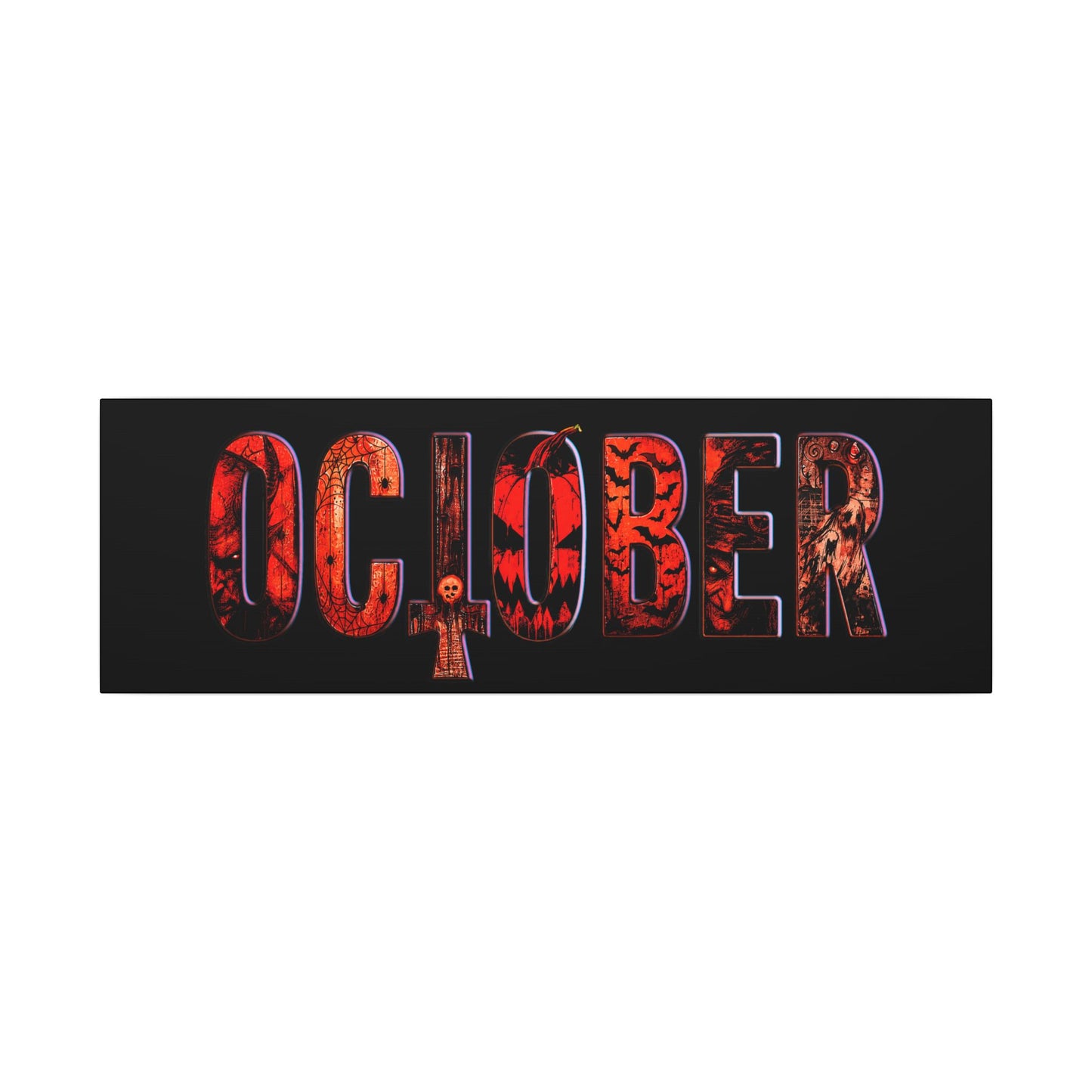 HORROR OCTOBER - Matte Canvas, Stretched, 0.75" (Multi-Size)