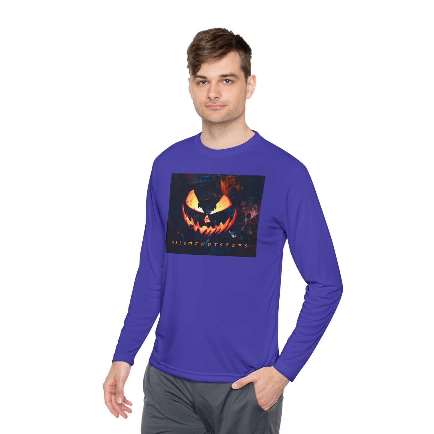 MIDNIGHT HALLOWEEN Unisex Lightweight Long Sleeve Tee