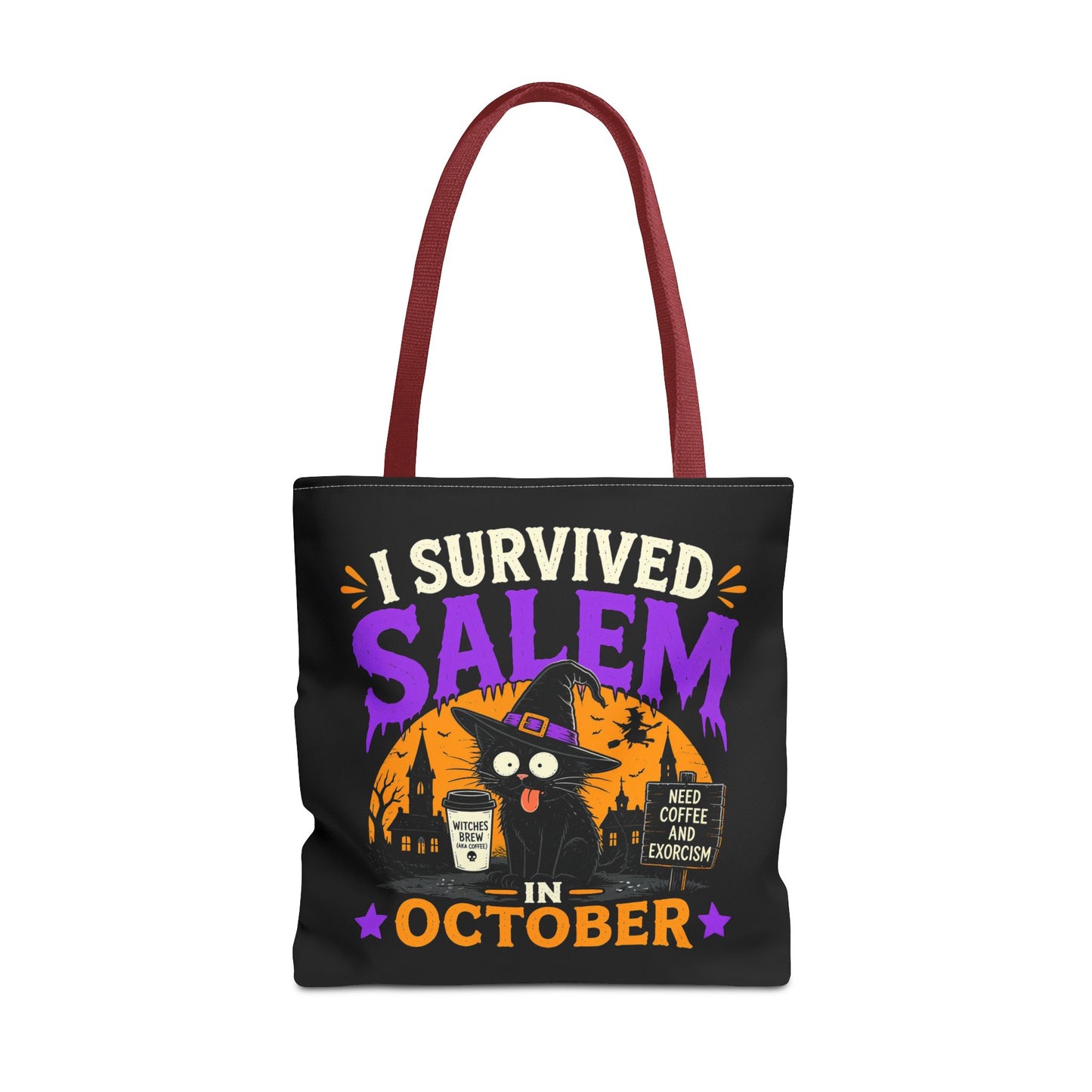 Survived Salem Cat - Tote Bag (AOP)