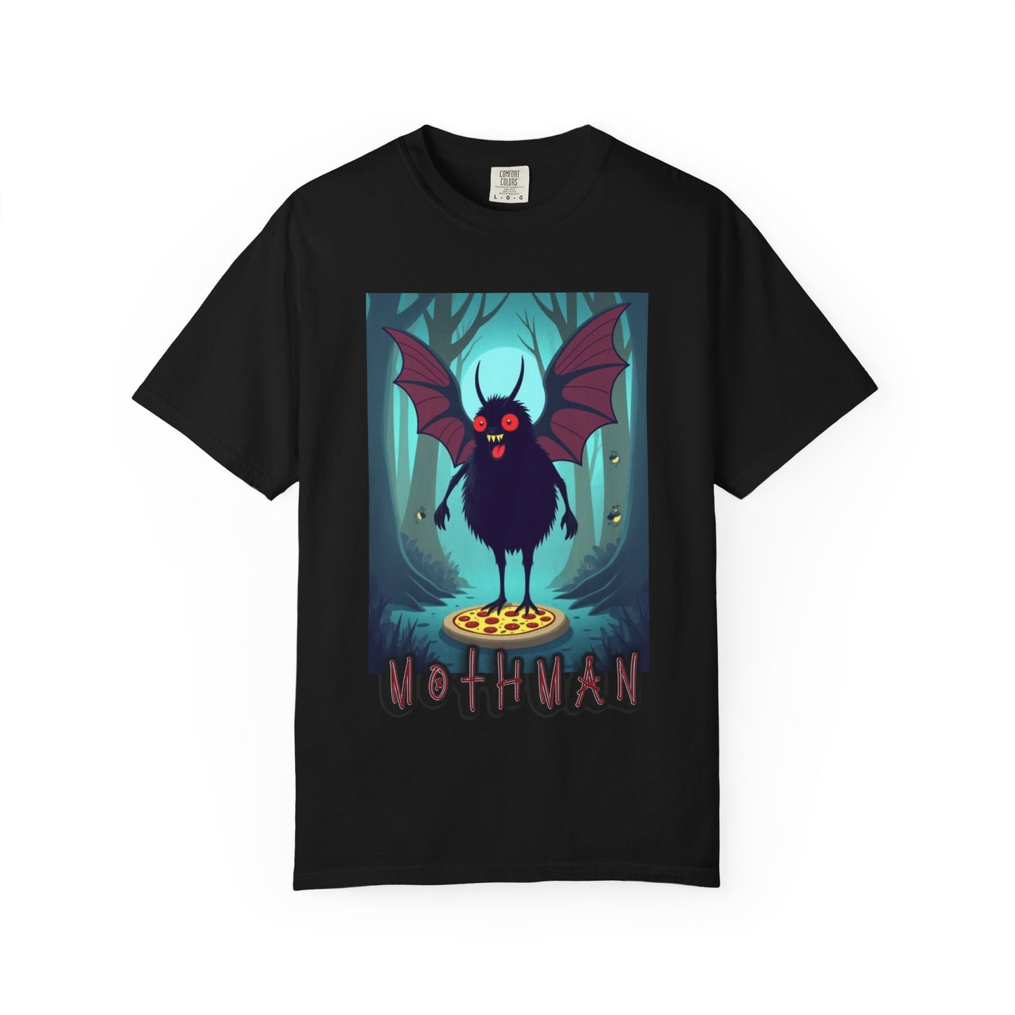 Pizza Mothman Unisex Garment-Dyed T-shirt