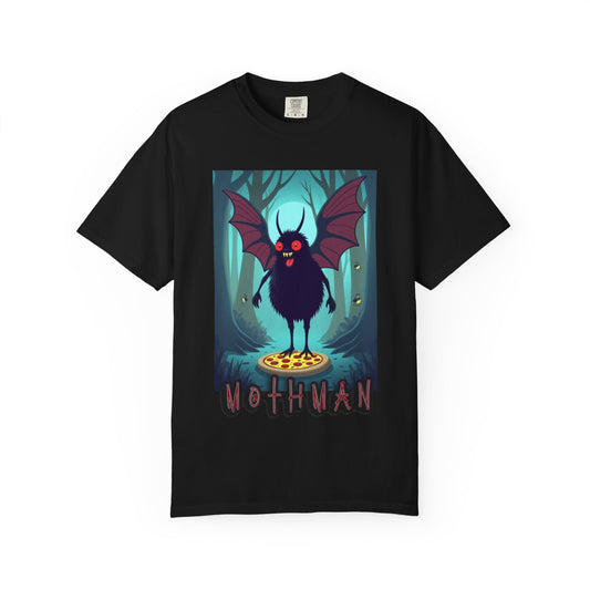 Pizza Mothman Unisex Garment-Dyed T-shirt