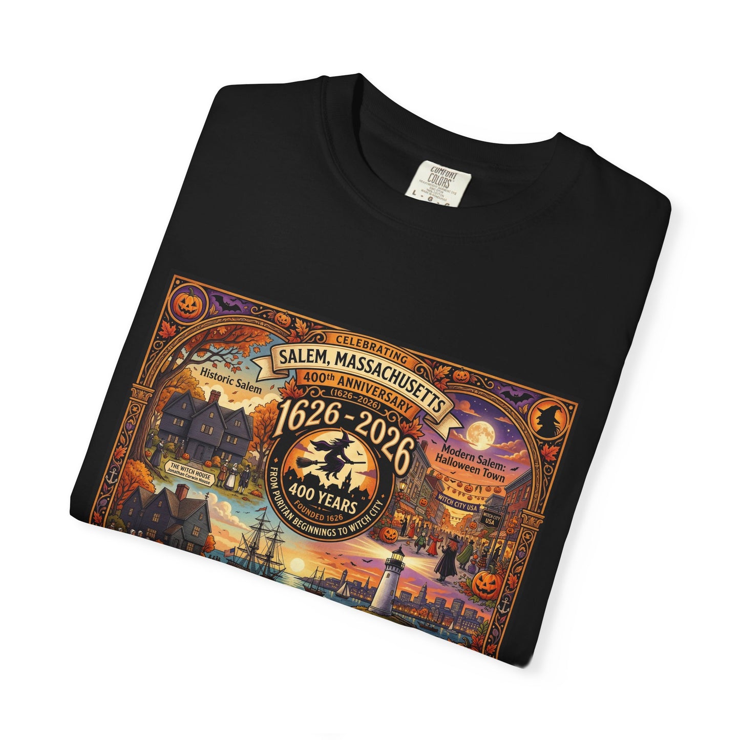 Celebrating Salem 400 Unisex Garment-Dyed T-shirt
