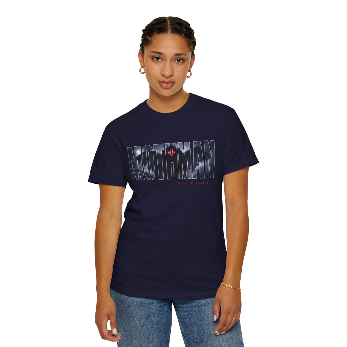 MOTHMAN LURKS Unisex Garment-Dyed T-shirt