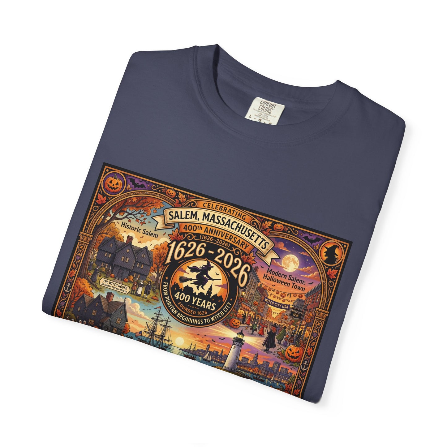 Celebrating Salem 400 Unisex Garment-Dyed T-shirt