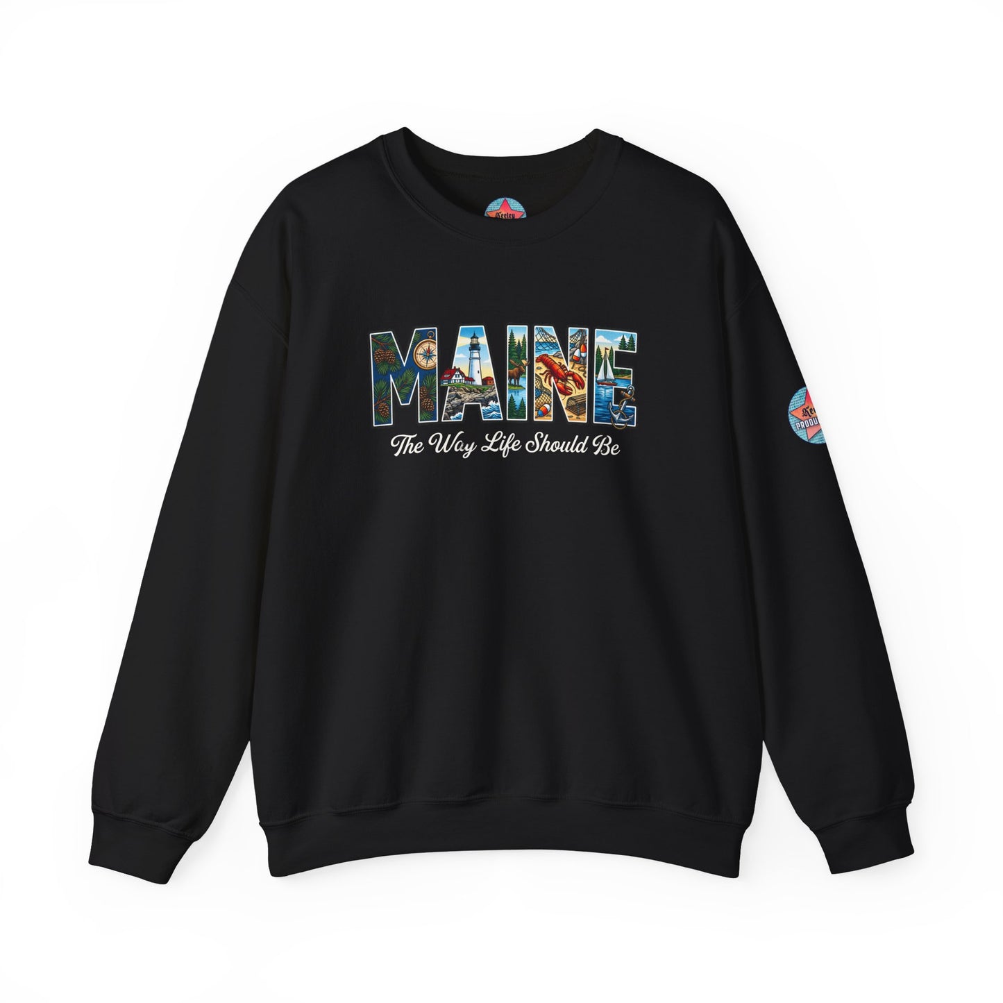MAINE: The Way Life Should Be - Unisex Heavy Blend™ Crewneck Sweatshirt
