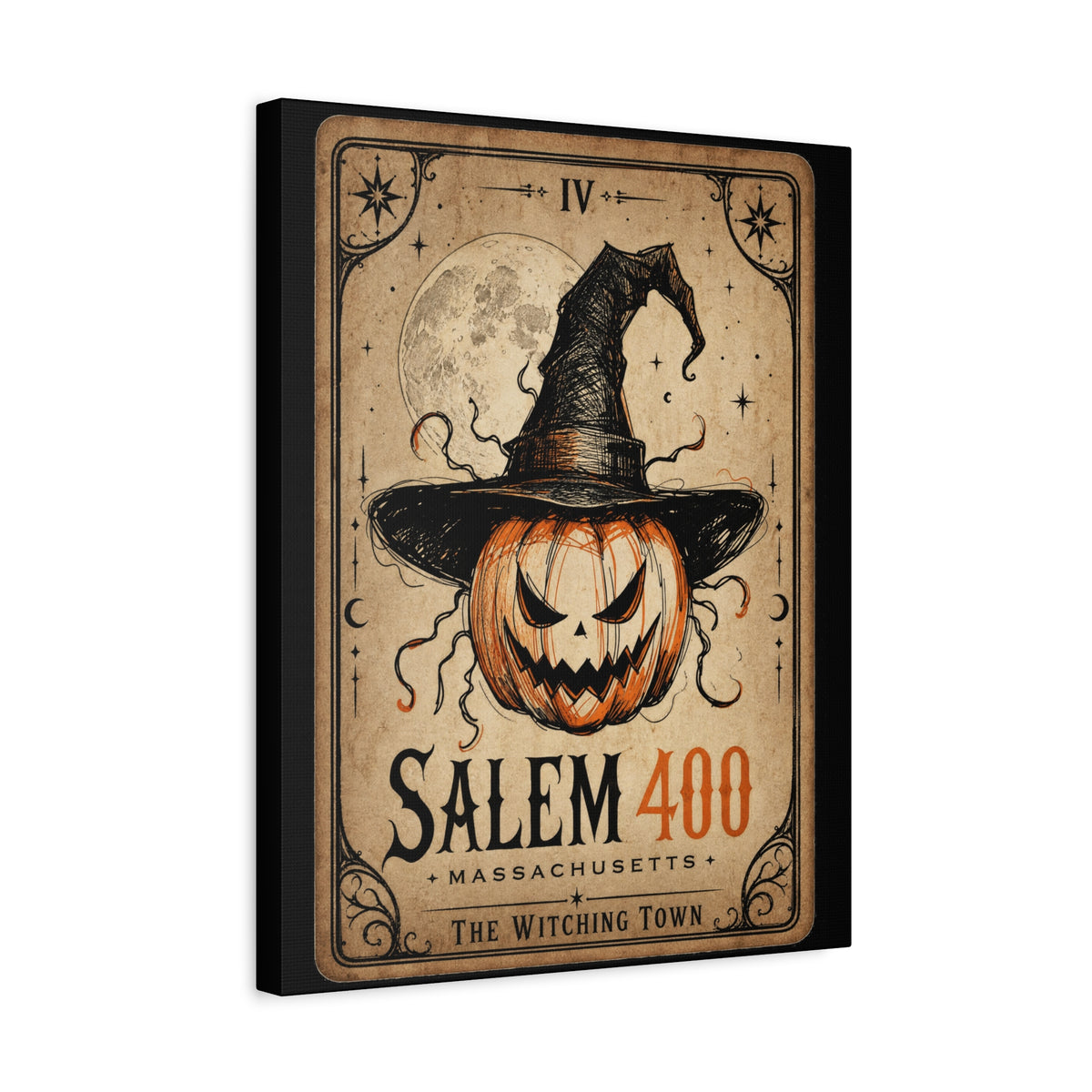 SALEM TAROT Matte Canvas, Stretched, 1.25" – Salem – alternate view | SalemFootsteps