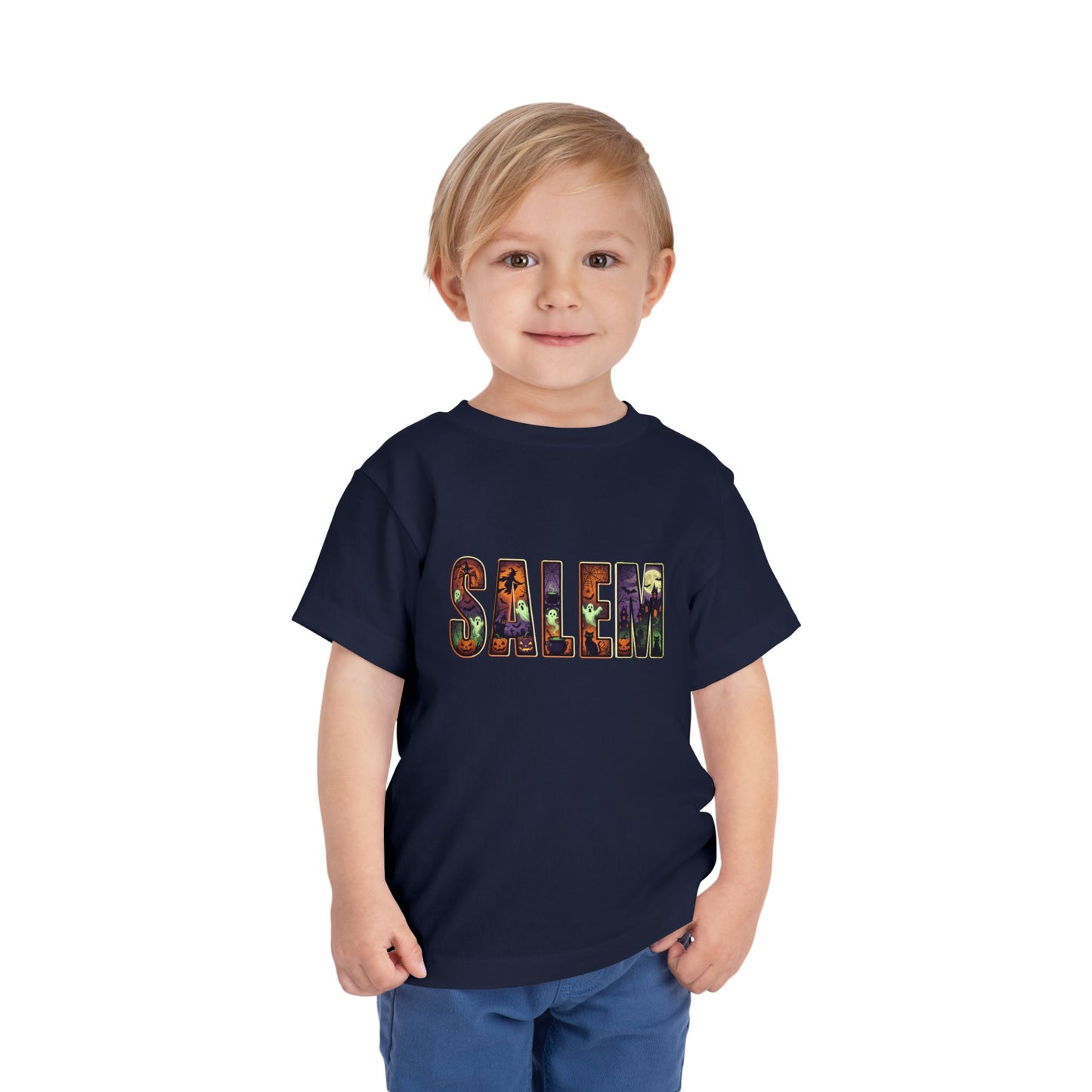 SALEM SPOOKY Toddler Short Sleeve Tshirt (More Colors)