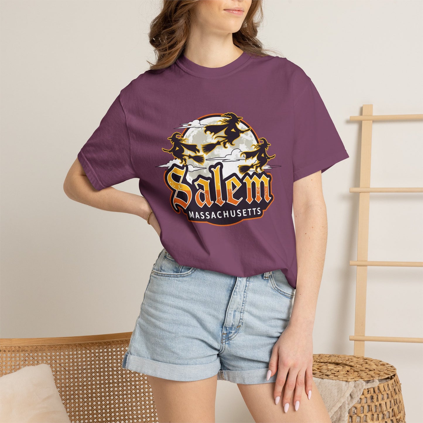 SALEM LOGO Unisex Garment-Dyed T-shirt