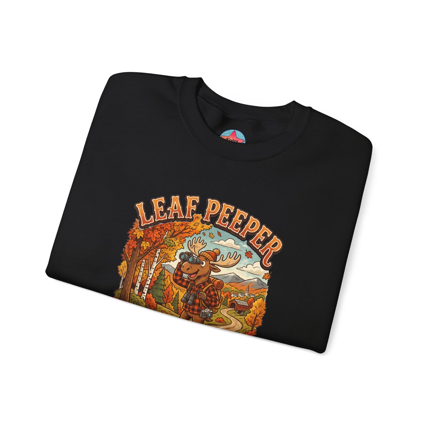 Leaf Peeper Moose - Unisex Heavy Blend™ Crewneck Sweatshirt