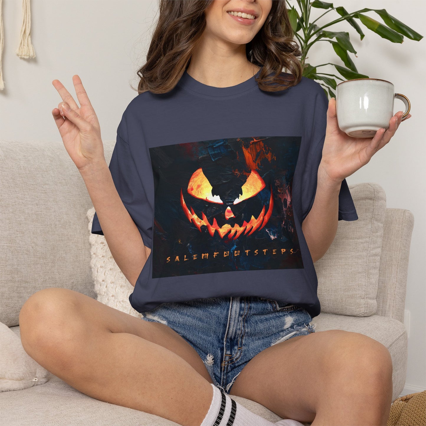MIDNIGHT PUMPKIN Unisex Garment-Dyed T-shirt
