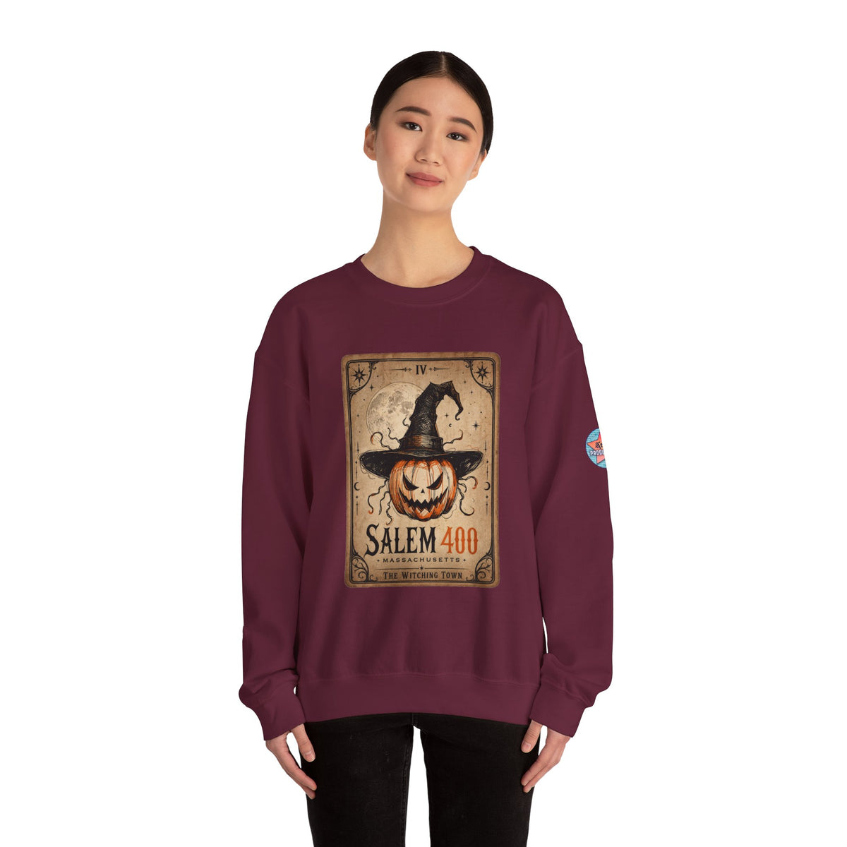 PUNKIN TAROT Unisex Heavy Blend™ Crewneck Sweatshirt – alternate view | SalemFootsteps